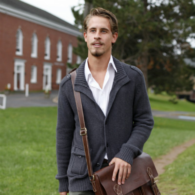 Theo Saunders on campus.